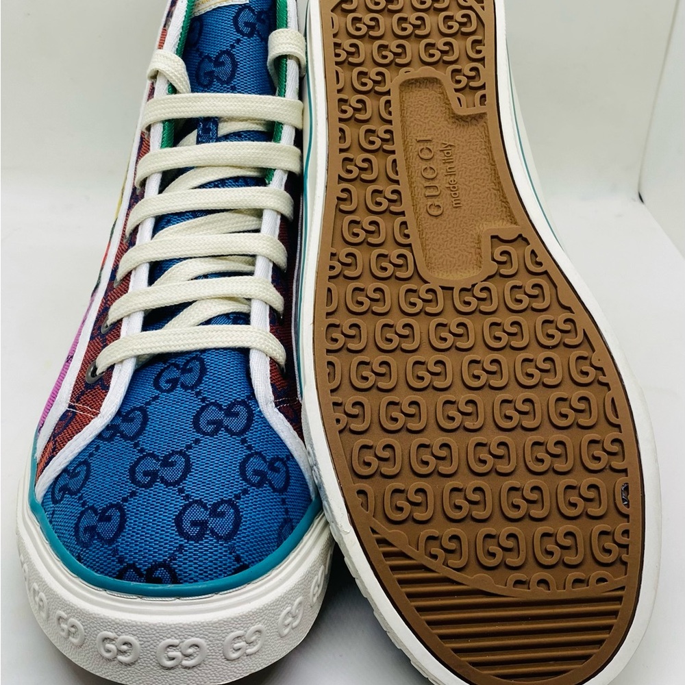 Gucci Colorful GG Pattern High-Tops Tennis 1977 - Picture 6 of 8